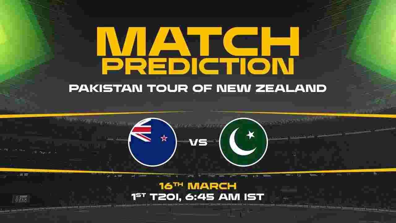 NZ vs PAK Today Match Prediction – Who Will Win? | 1st T20I, Preview & Analysis