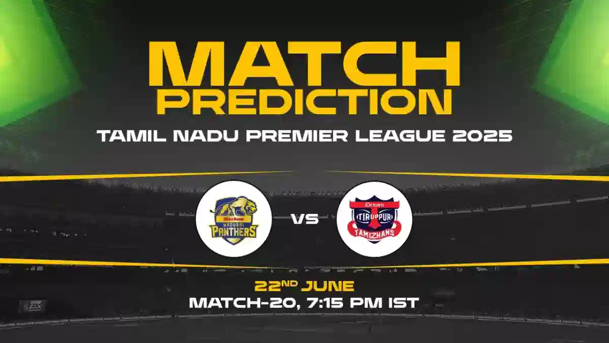 TNPL 2025: TT vs SMP, 20th Match Prediction