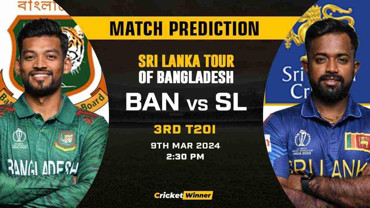 BAN vs SL 2nd T20I Match Prediction- Who Will Win Today's Match Between Bangladesh and Sri Lanka