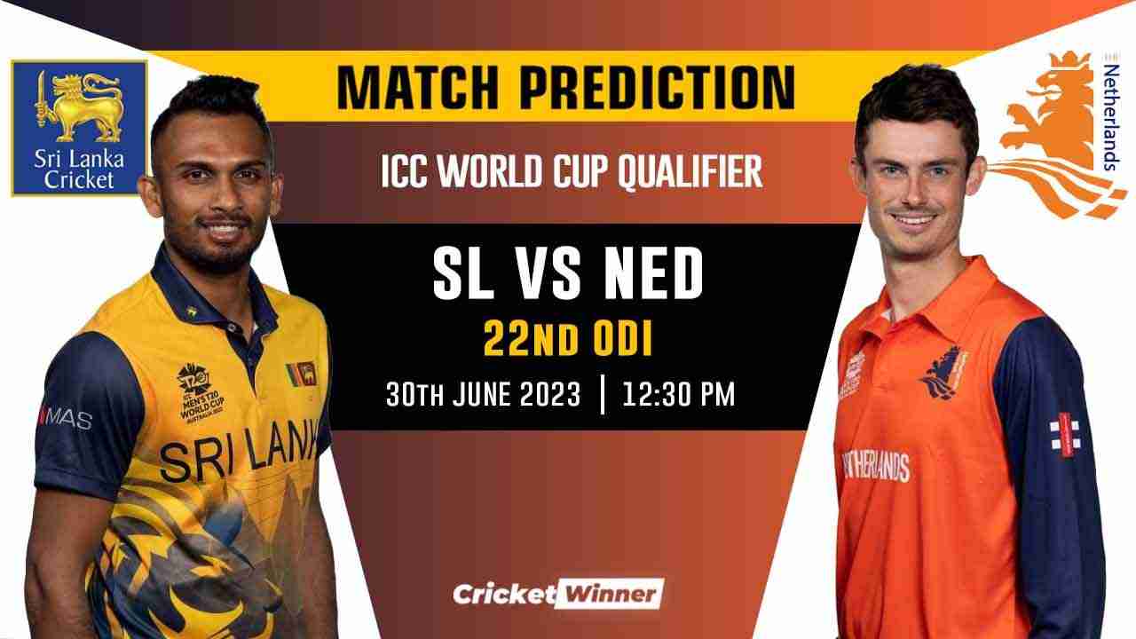 SL vs NED 22nd Match Prediction- Who Will Win Today's Match Between Sri Lanka and Netherlands