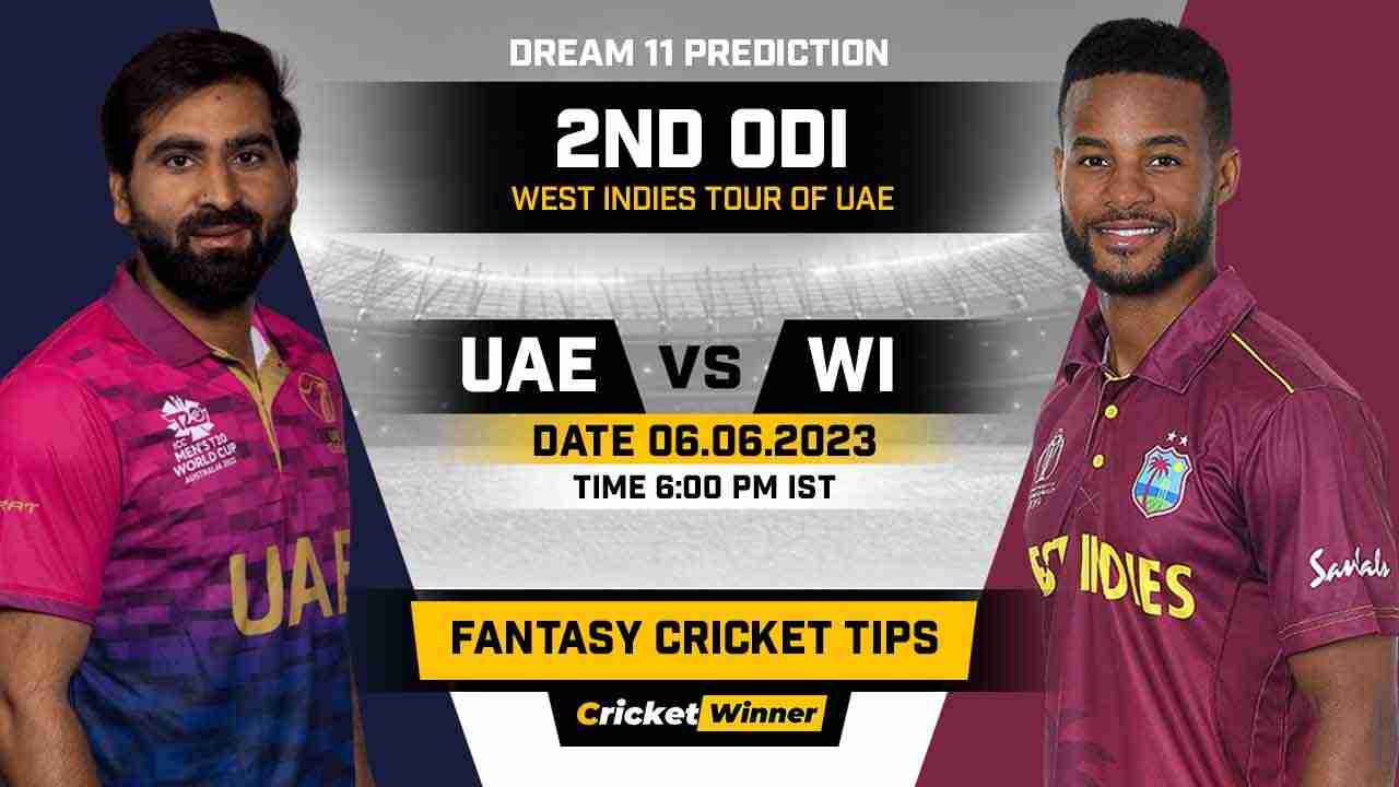 UAE vs WI Dream11 Prediction, Fantasy Cricket Tips, Probable Playing XI, Pitch Report & Injury Updates For 2nd ODI