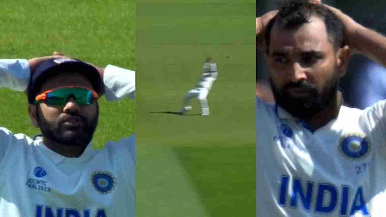 WTC Final 2023, WATCH: Rohit, Shami’s reaction when Rahane almost took Travis Head’s catch
