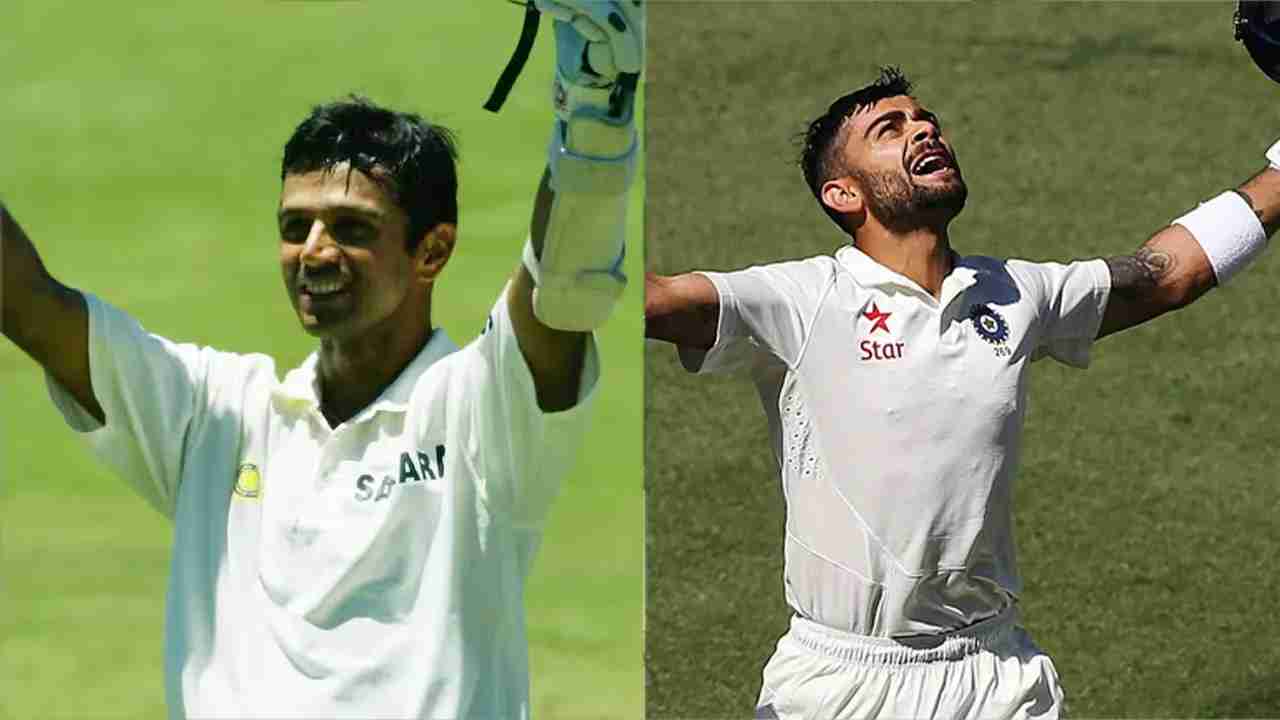 Rahul Dravid and Virat Kohli