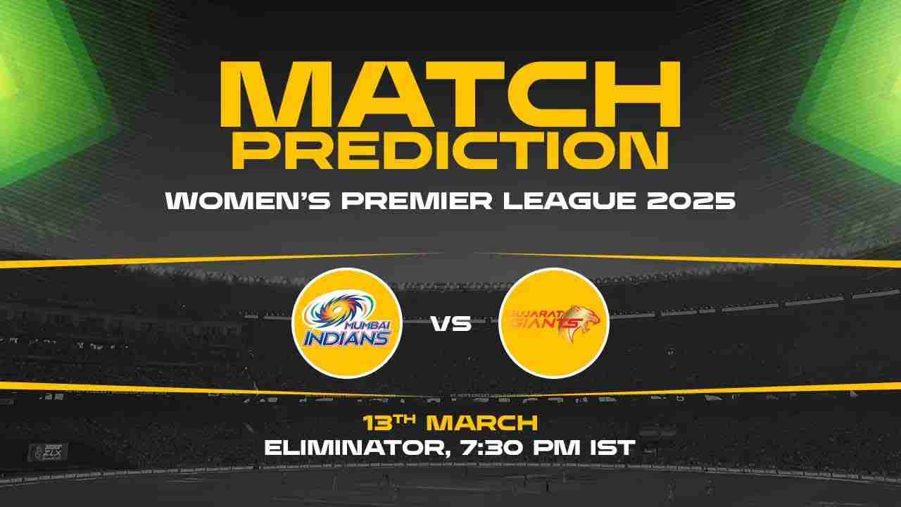 WPL 2025, 21st Match, Eliminator,  MIW vs GGW Match Prediction