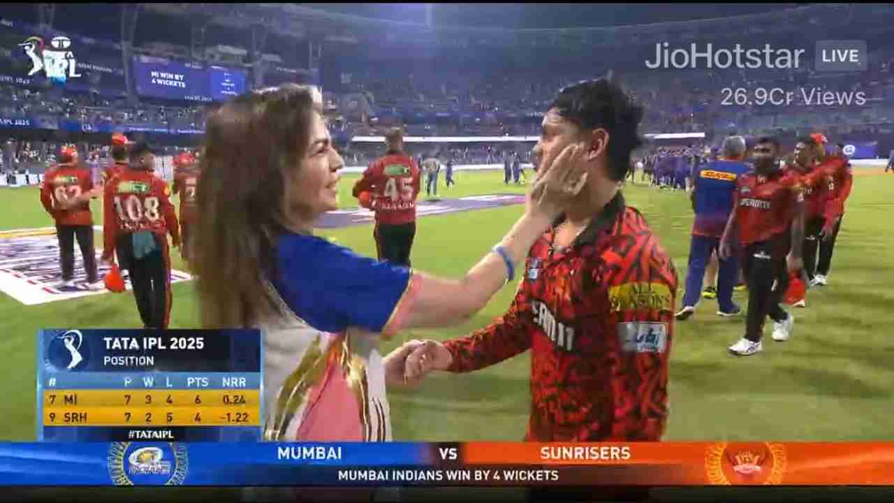 Nita Ambani meets Ishan Kishan 