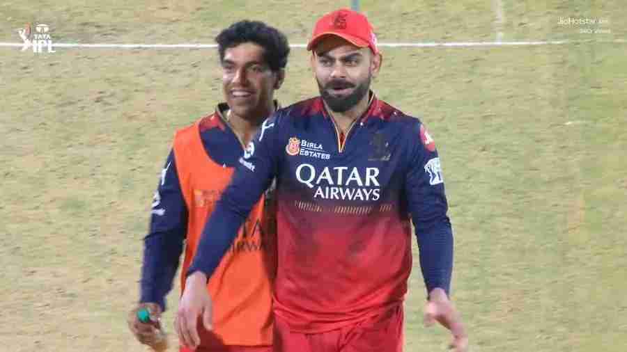 Young cricketer Swastik Chikara taking care of Virat Kohli, reflecting humility and team bonding in Indian cricket
