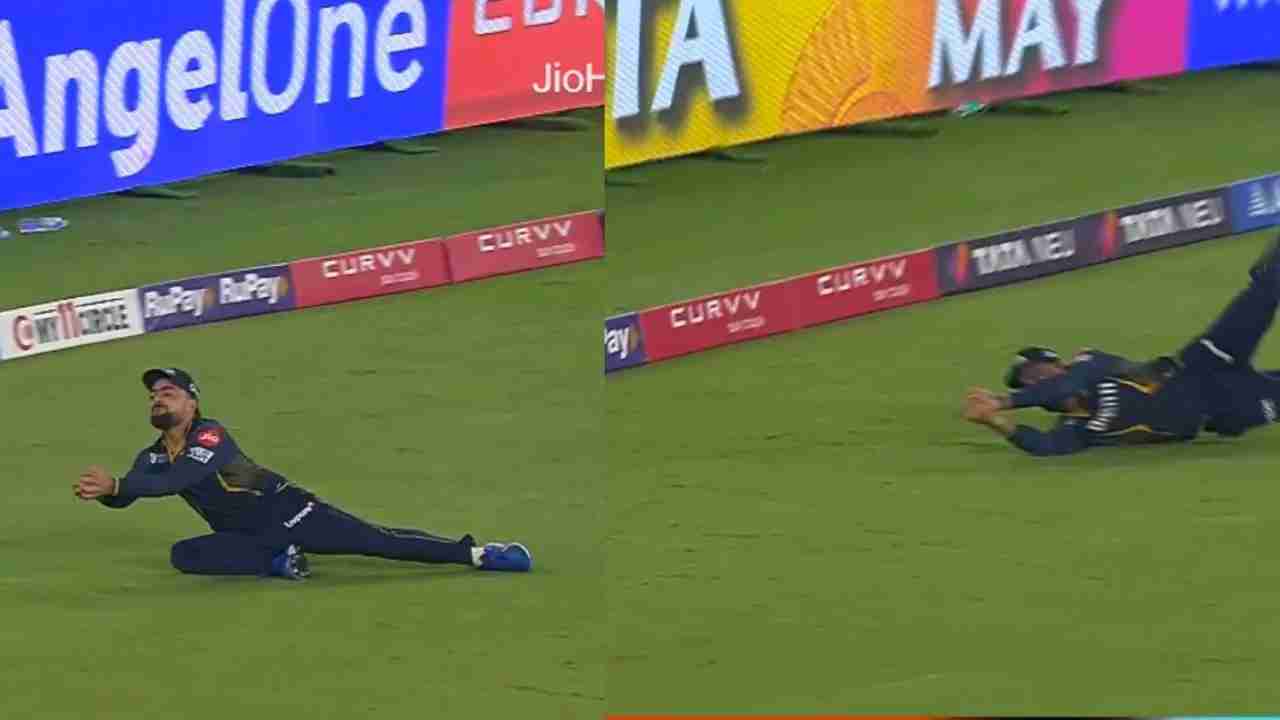 Rashid Khan brilliant catch
