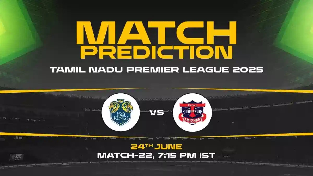 TNPL 2025: TT vs LKK, 22nd Match Prediction, Who will win today?