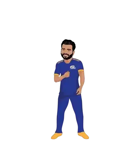 Rohit Sharma cartoon image