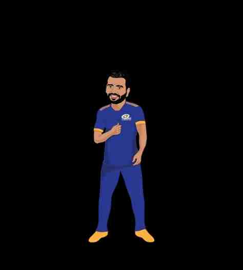 Rohit Sharma cartoon image