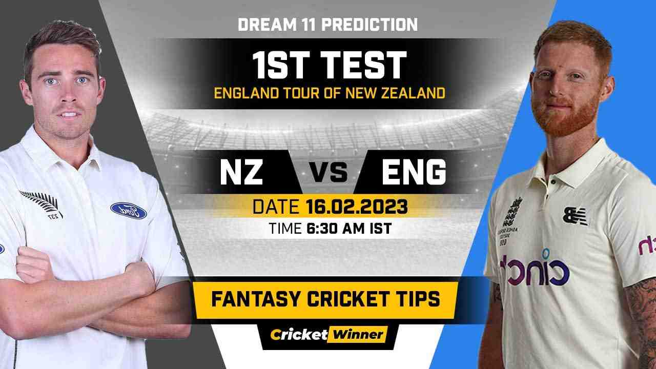 NZ vs ENG Dream11 Prediction, Fantasy Cricket Tips, Probable Playing XI, Pitch Report & Injury Updates For 1st Test