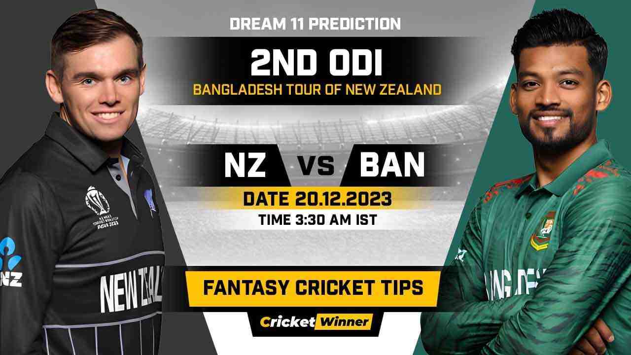 BAN vs NZ Dream11 Prediction, Fantasy Cricket Tips, Probable Playing XI, Pitch Report & Injury Updates For 2nd ODI
