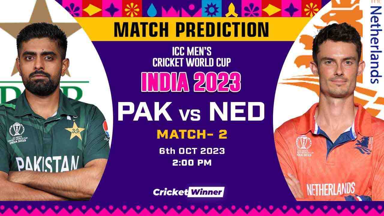 PAK vs NED Match Prediction- Who Will Win Today’s World Cup Match Between Pakistan and Netherlands, World Cup, 2nd Match