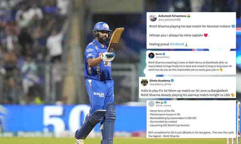 Vintage Ro-Hitman show in Wankhede against LSG; Fans react