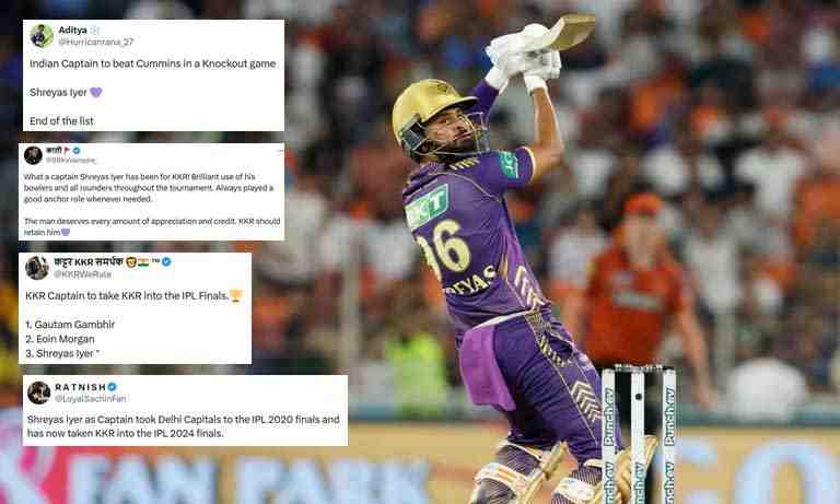 Shreyas Iyer takes KKR to IPL 2024 final; Fans can't stop praising