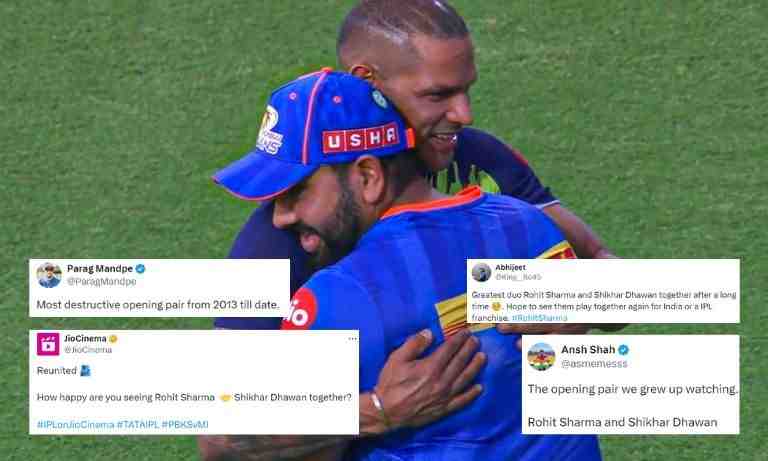 IPL 2024: Rohit Sharma and Shikhar Dhawan's hug creates buzz on social media