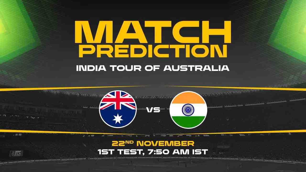 BorderGavaskar Trophy 2024 AUS vs IND 1st Test, Match Prediction Who