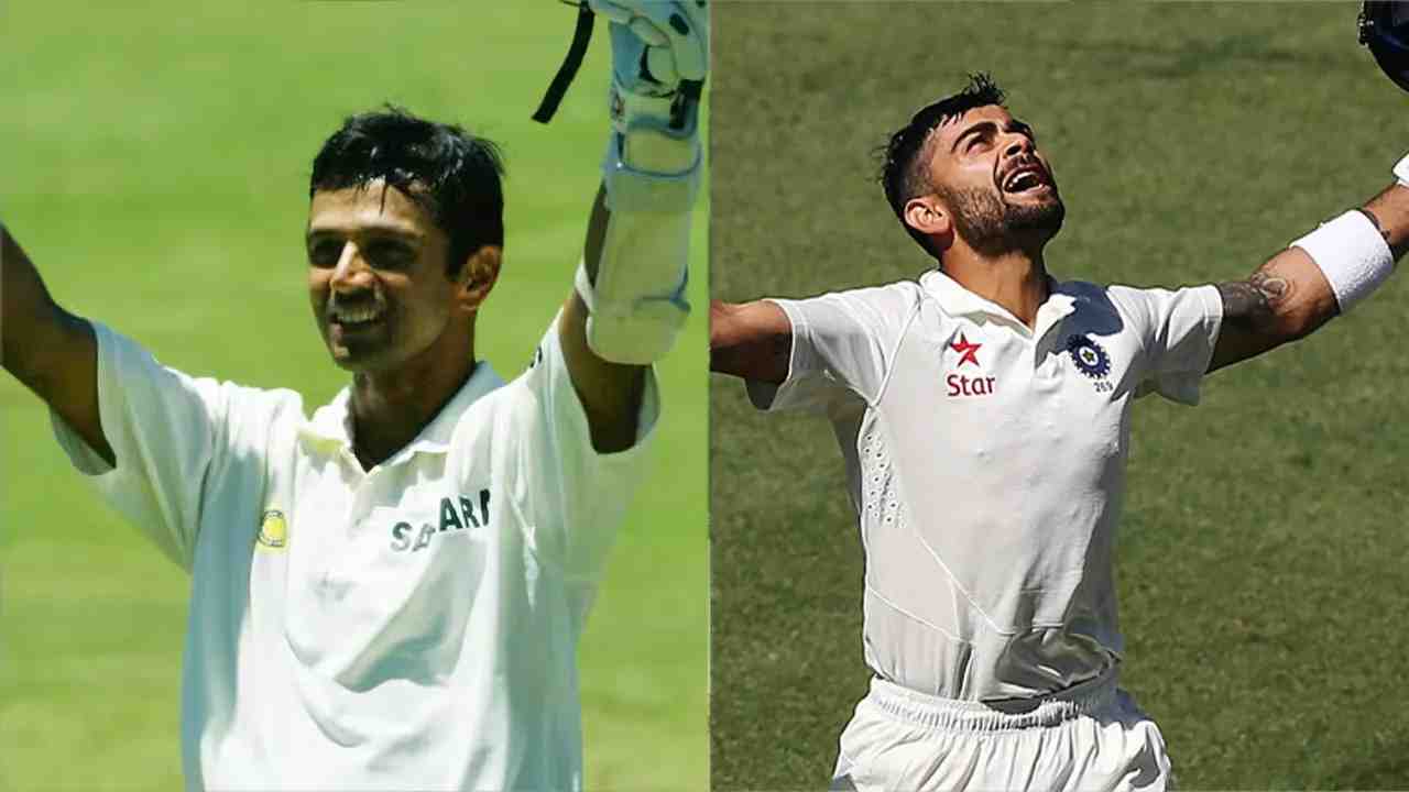 Rahul Dravid and Virat Kohli
