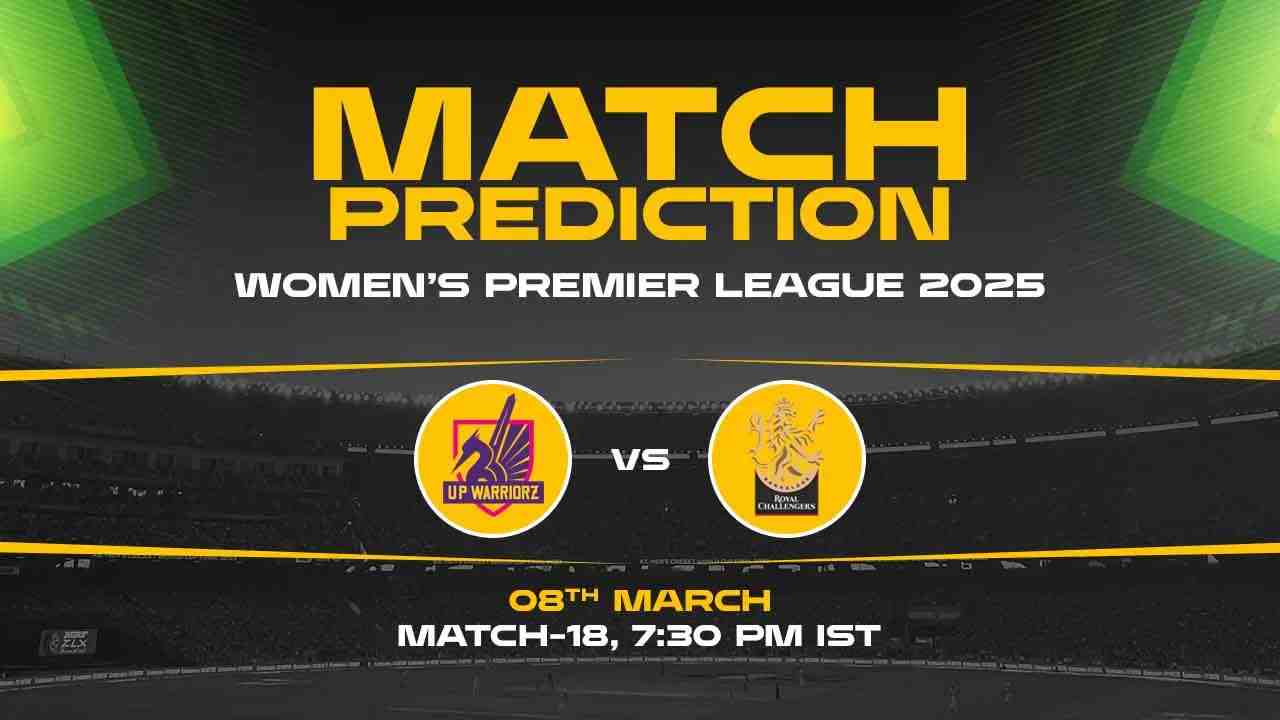 WPL 2025, 18th Match, UPW vs RCBW 