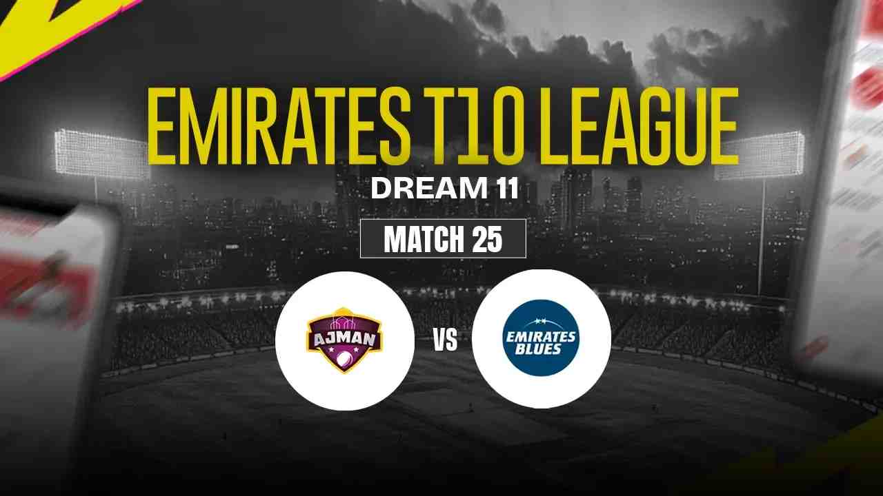 AJM vs EMB Dream11 Prediction, Ajman vs Emirates Blues