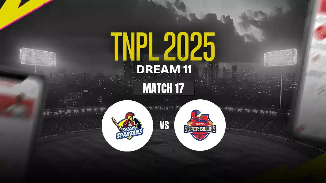 SS vs CSG Dream11 Prediction, Salem Spartans vs Chepauk Super Gillies