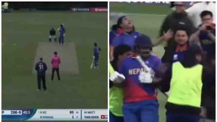 Nepal last ball victory over Scotland in ICC CWC League 2