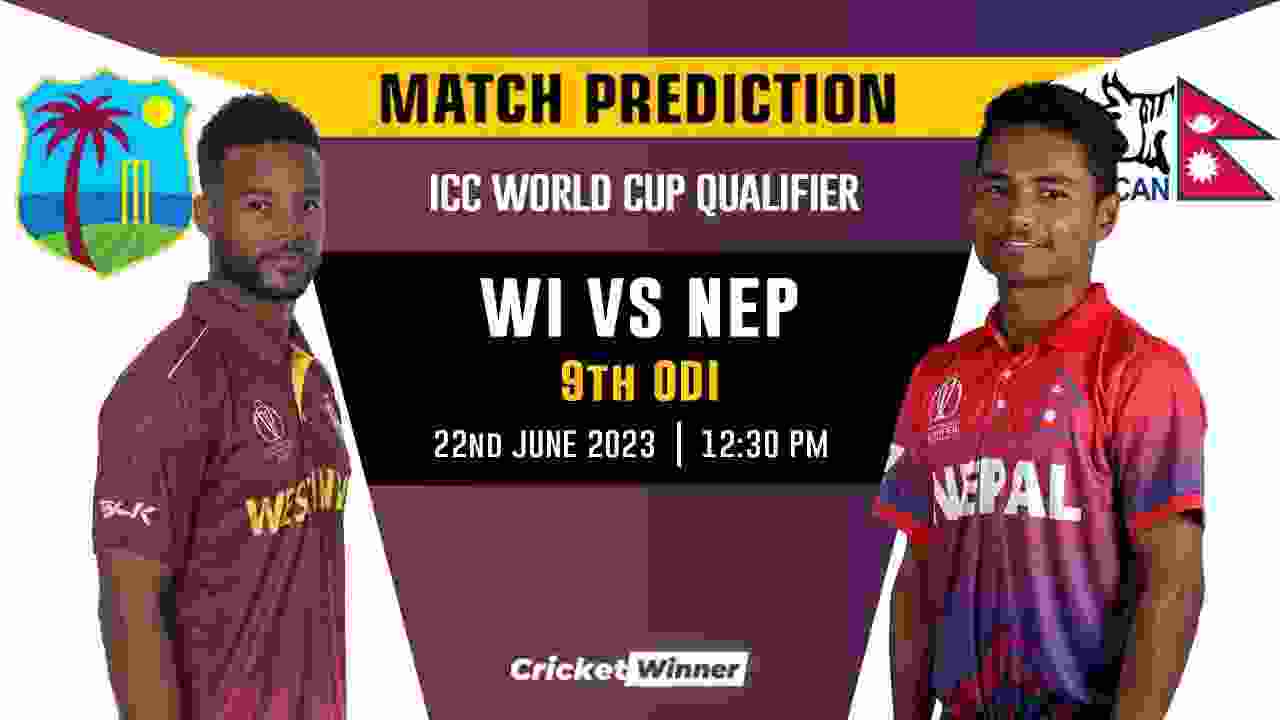 NEP vs WI World Cup Qualifier 9th Match Prediction- Who Will Win Today's Match Between Nepal and West Indies