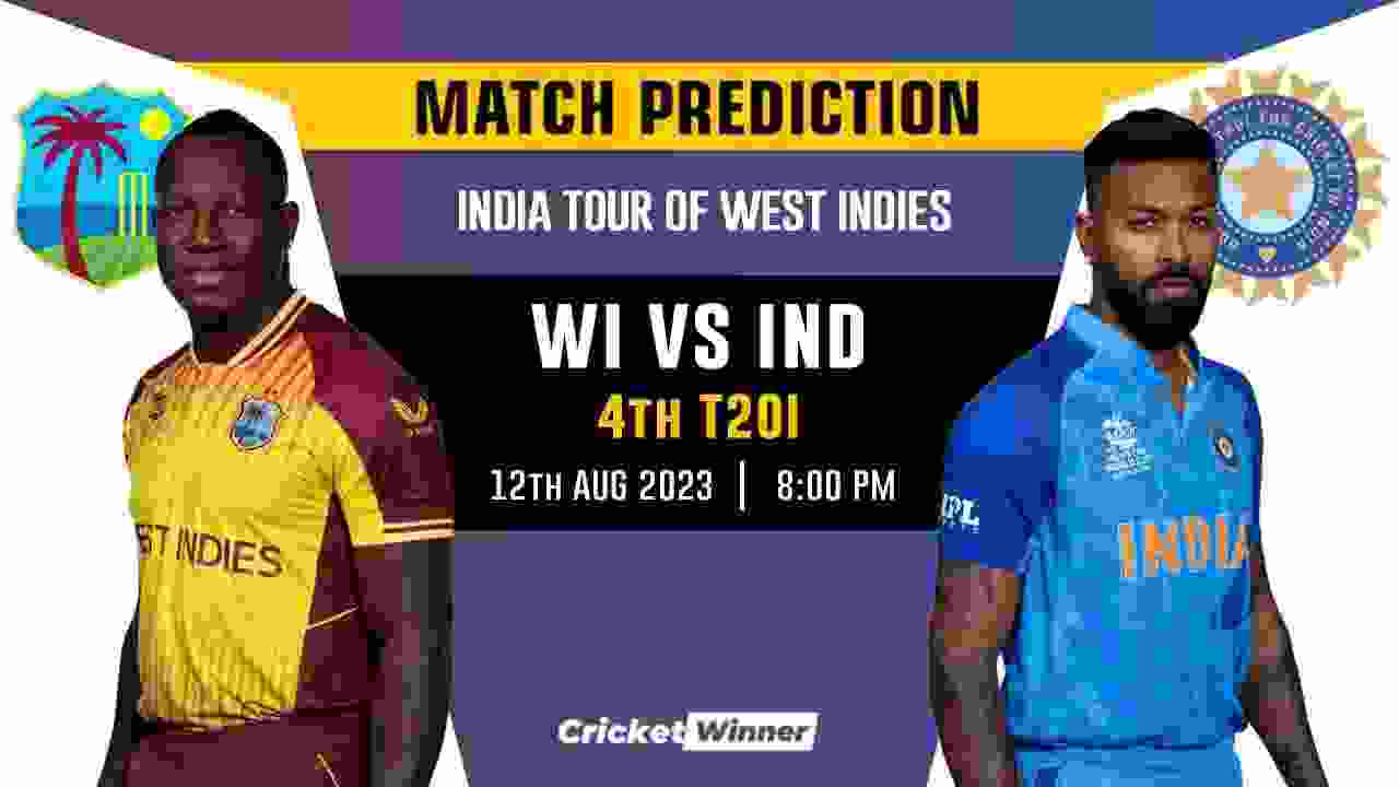 WI vs IND 4th T20I Match Prediction- Who Will Win Today's Match Between West Indies and India