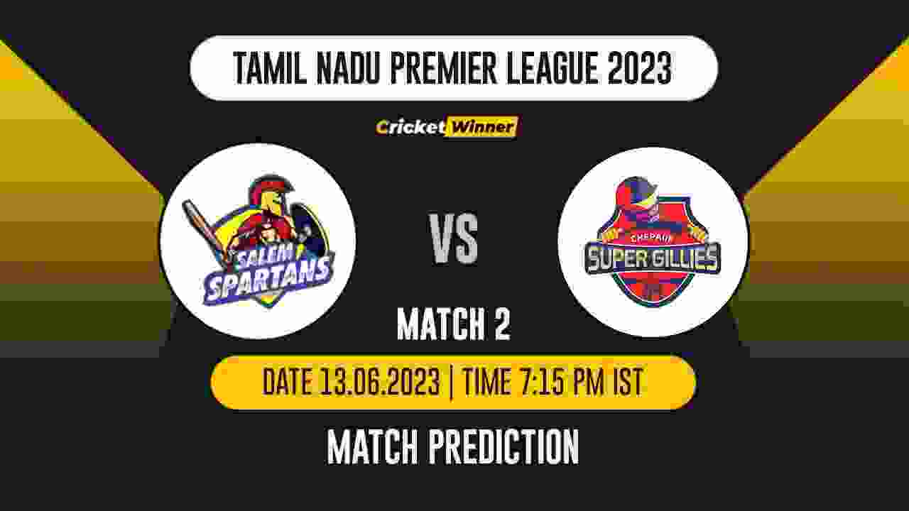 SS vs CSG Match Prediction- Who Will Win Today’s IPL Match Between Salem Spartans and Chepauk Super Gillies, TNPL 2023, 2nd Match