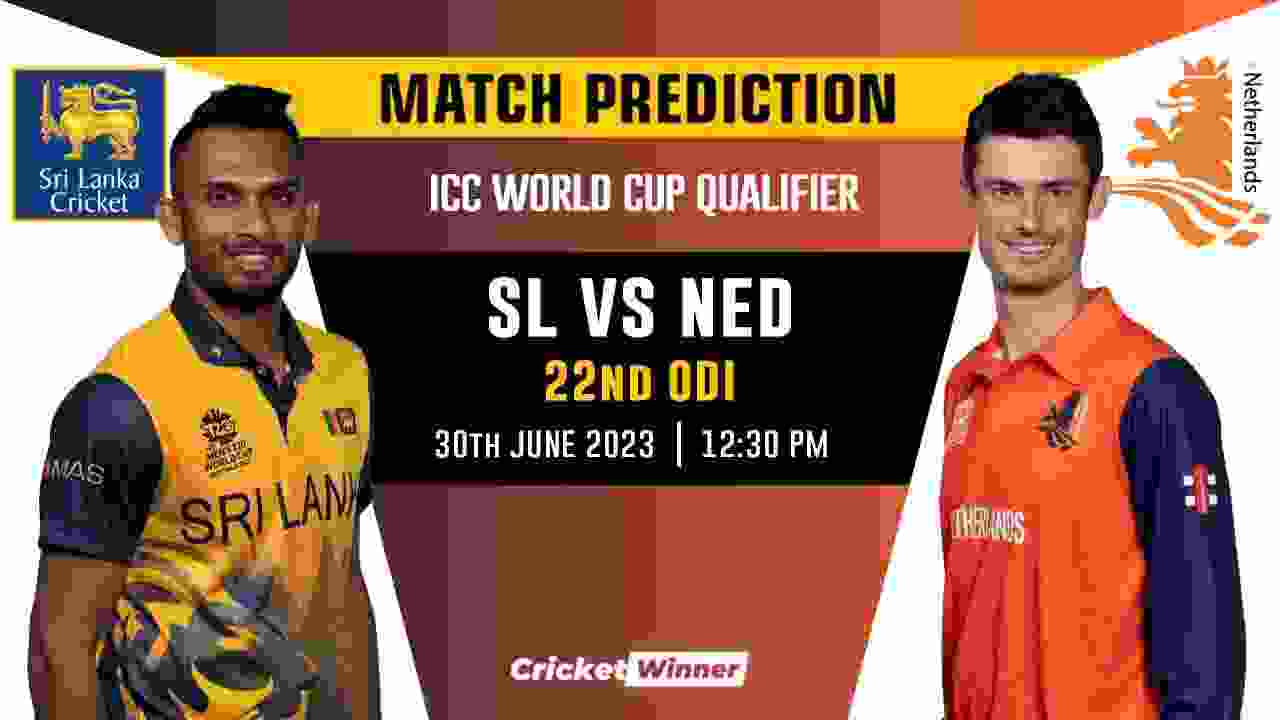 SL vs NED 22nd Match Prediction- Who Will Win Today's Match Between Sri Lanka and Netherlands