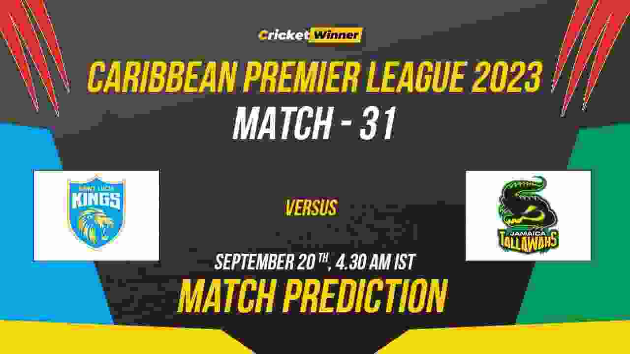 SLK vs JT Match Prediction- Who Will Win Today’s CPL Match Between St Lucia Kings and Jamaica Tallawahs CPL 2023, Eliminator