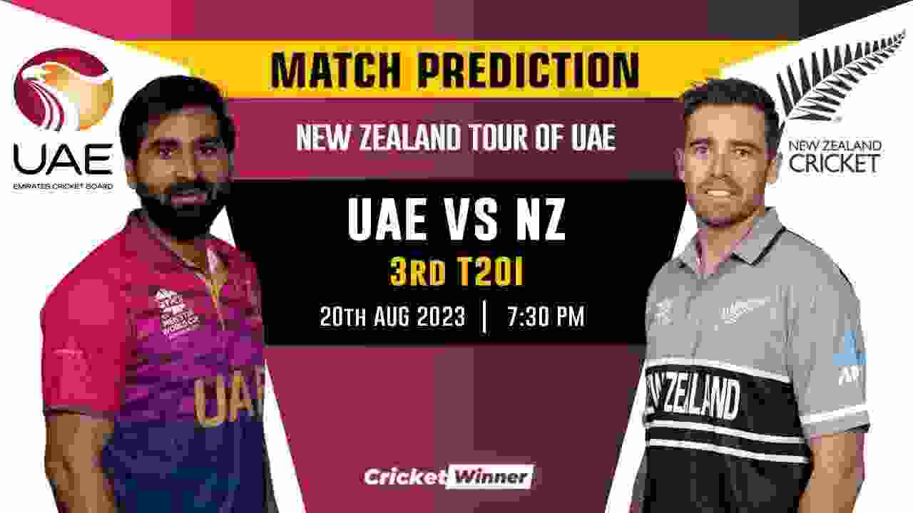 UAE vs NZ 3rd T20I Match Prediction- Who Will Win Today's Match Between UAE and New Zealand