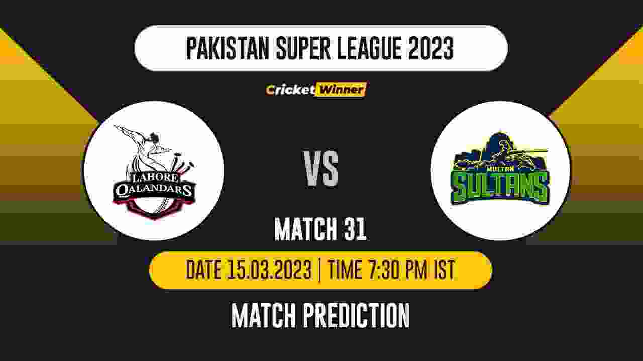 PSL 2023: Qualifier LAH vs MUL Match Prediction- Who Will Win Today's PSL Match Between Lahore Qalandars vs Multan Sultans?