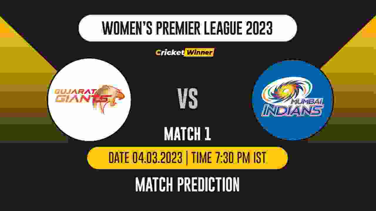 WIPL 2023, 1st Match GG-W vs MI-W Match Prediction- Who Will Win Today's PSL Match Between Gujarat Giants vs Mumbai Indians?