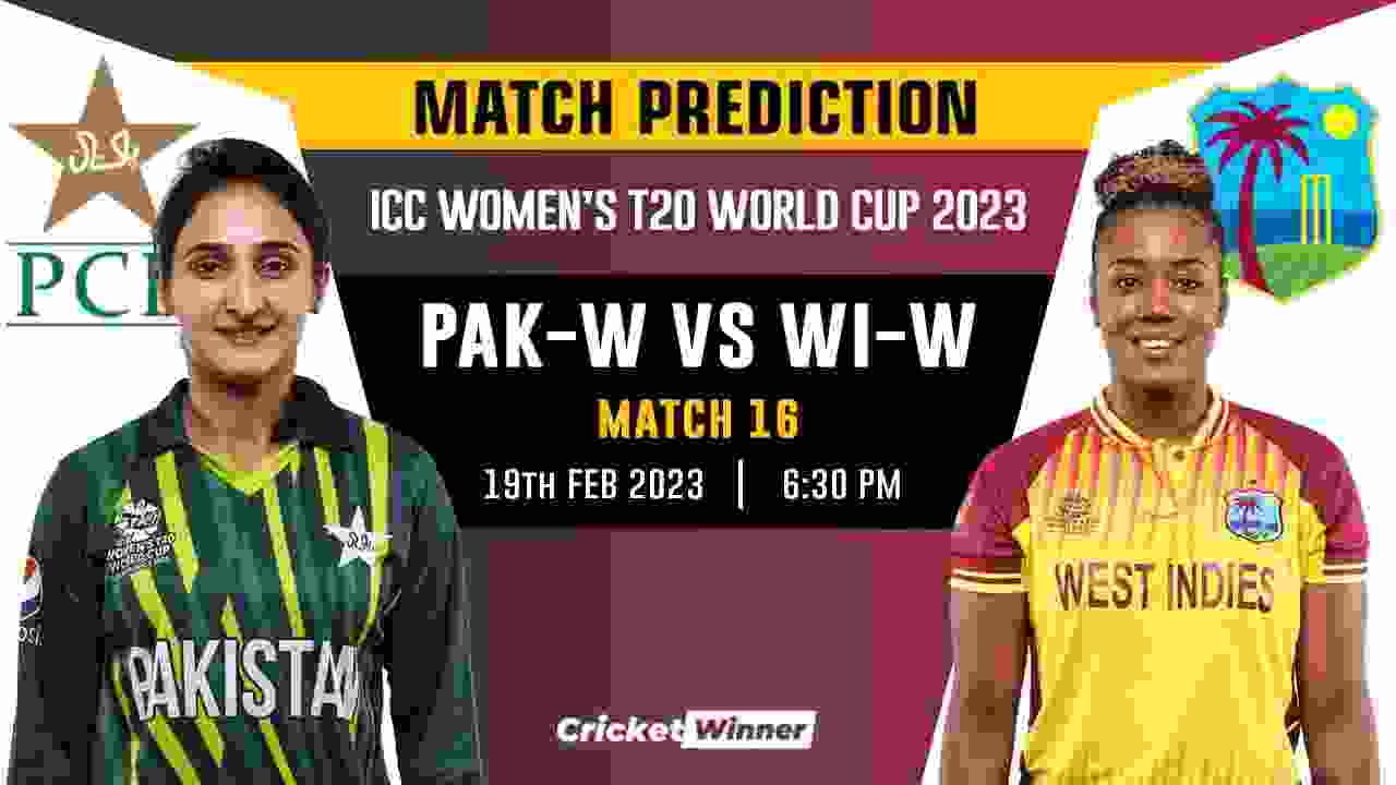 Women's T20 World Cup 2022, Match 16 PAK-W vs WI-W Match Prediction- Who Will Win Today's World Cup Match Between Pakistan Women and West Indies Women?