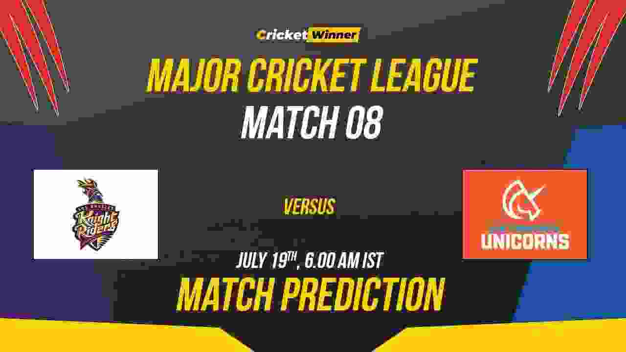 LAKR vs SFU Match Prediction- Who Will Win Today’s MLC Match Between Los Angeles Knight Riders and San Francisco Unicorns, MLC 2023, Match 8 - Cricket Winner