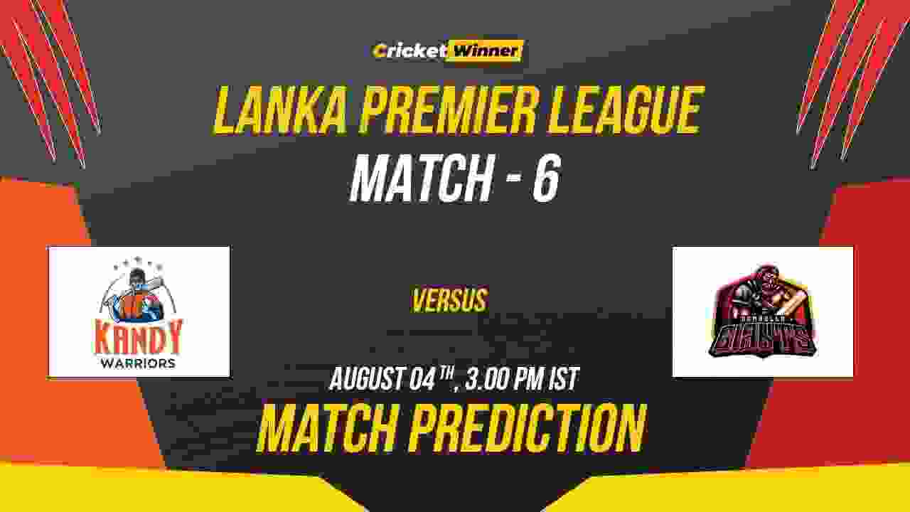 BLK vs DA Match Prediction- Who Will Win Today’s LPL Match Between B-Love Kandy and Dambulla Aura, LPL 2023, 6th Match