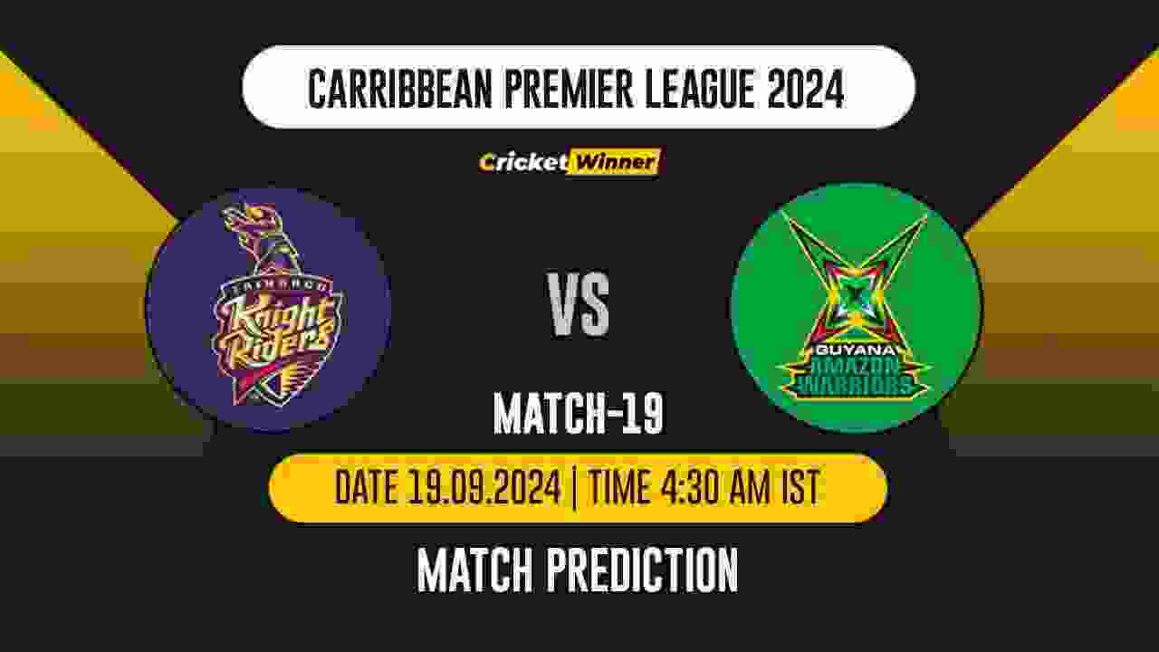 CPL 2024: 19th Match, TKR vs GAW, Match Prediction - Who Will Win Today?