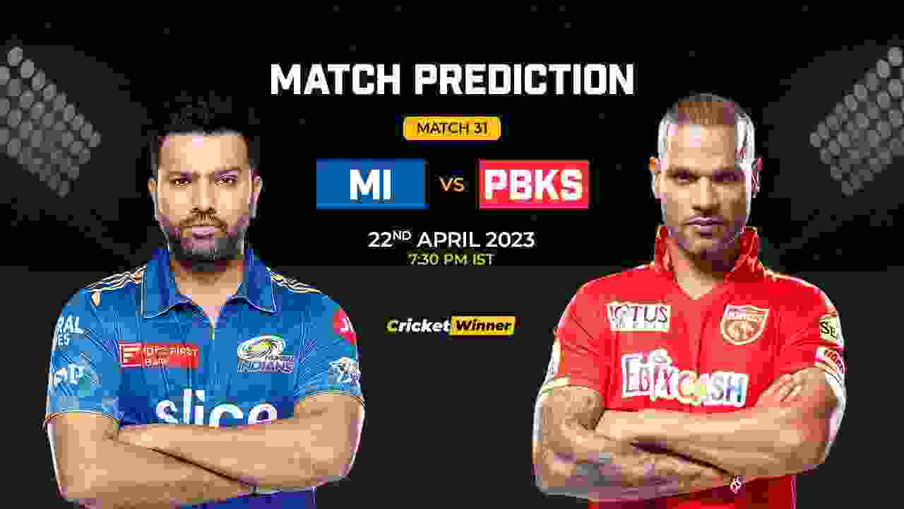 MI vs PBKS Match Prediction- Who Will Win Today’s IPL Match Between Mumbai Indians and Punjab Kings, IPL 2023, Match 31