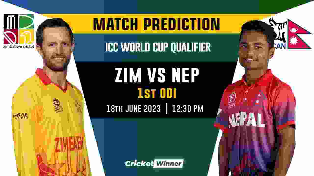 ZIM vs NEP World Cup Qualifier 1st Match Prediction- Who Will Win Today's Match Between Zimbabwe and Nepal