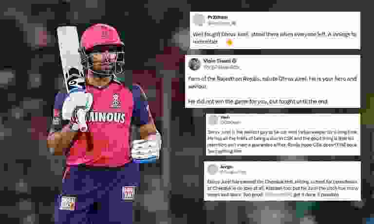 Fans applaud 'lone warrior' Dhruv Jurel against SRH in Qualifier 2