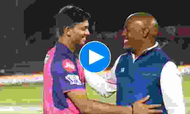 Watch: Yashasvi Jaiswal shares warm hug with legendary Brian Lara after match-winning knock