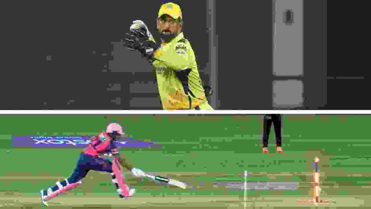RR vs CSK, 37th Match : [Watch] MS Dhoni's Direct Hit Dismisses Dhruv Jurel