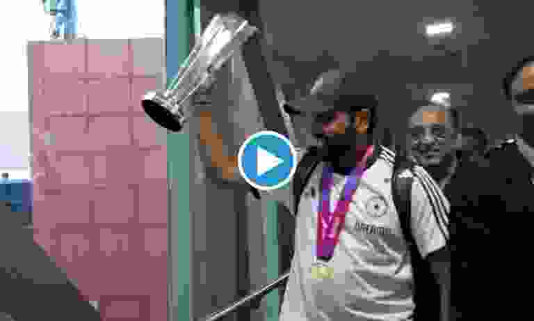 Watch: A huge crowd welcomes Team India at Delhi airport; Rohit and Hardik do Bhangra at team hotel