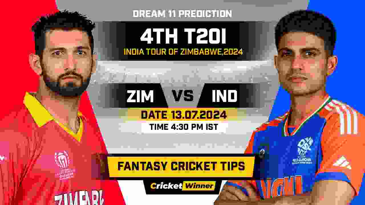 ZIM vs IND Dream11 Prediction, Fantasy Cricket Tips, Probable Playing XI, Pitch Report &amp; Injury Updates For 4th T20I Match
