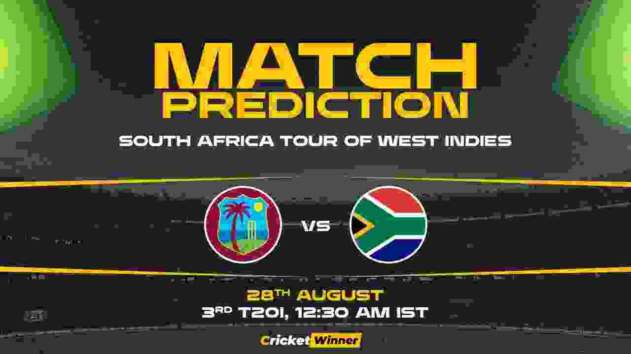 WI vs SA 3rd T20I Match Prediction- Who Will Win Today's Match Between West Indies and South Africa