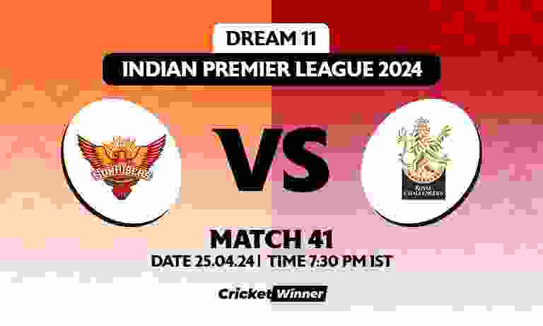 RCB vs SRH Dream11 Prediction, Fantasy Cricket Tips, Probable Playing XI, Pitch Report &amp; Injury Updates For 41th Match