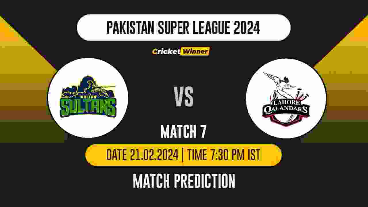 MS vs LQ Match Prediction- Who Will Win Today’s T20 Match Between Multan Sultans and Islamabad United, PSL, 7th Match