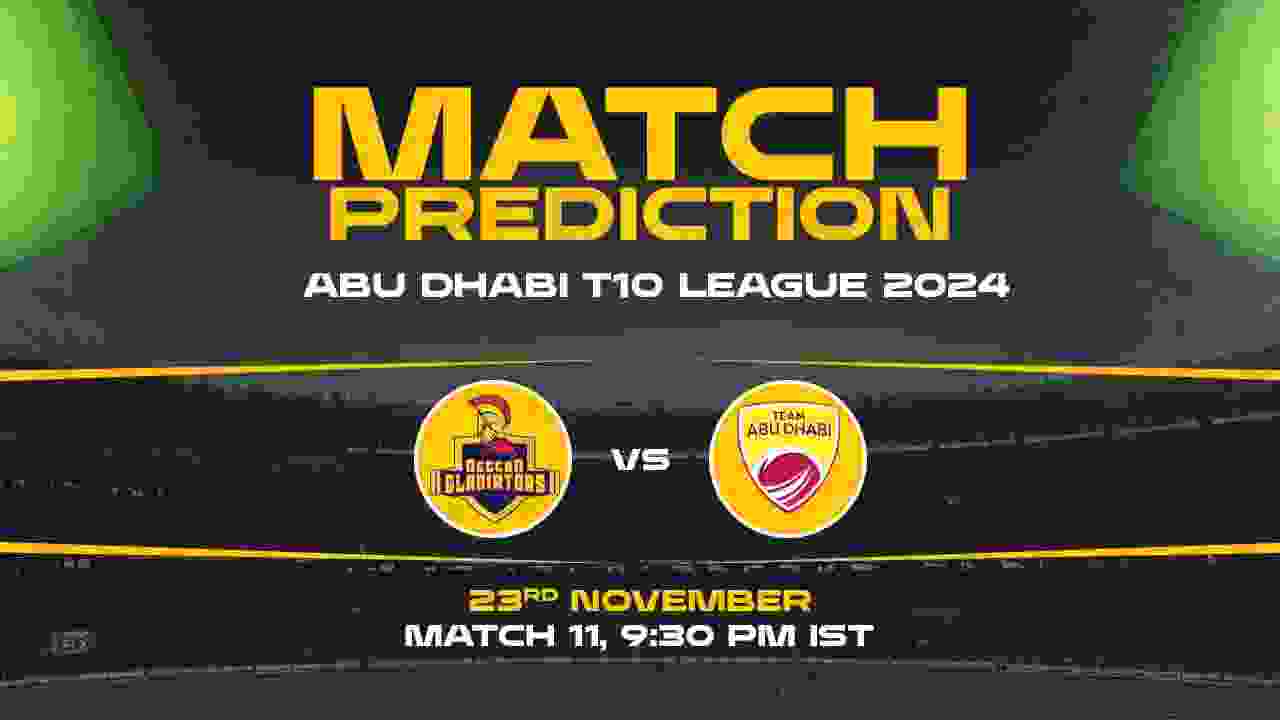 Abu Dhabi T10: 11th Match, DG vs TAD, Match Prediction - Who Will Win Today?