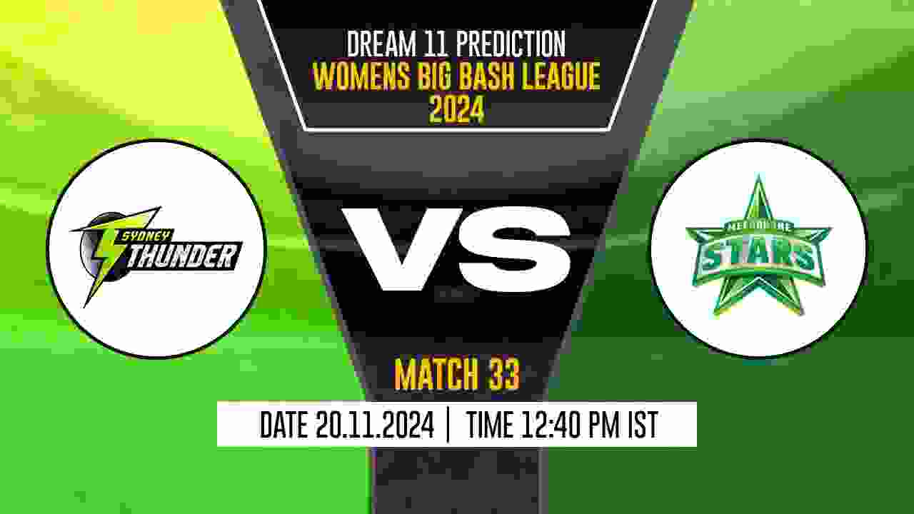 ST-W vs MS-W Dream11 Prediction, Sydney Thunder-W vs Melbourne Stars-W, 33th Match